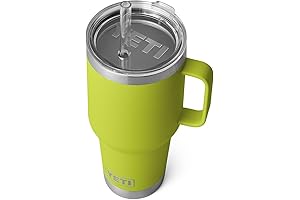 Rambler Tumbler with Handle and Straw Lid, Vacuum Insulated Travel Mug, Stainless Steel