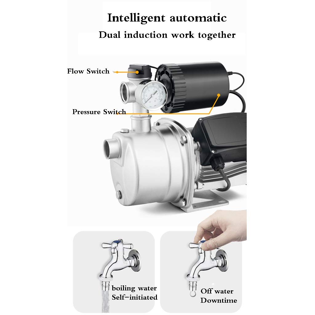 ARCH Hogar El Agua del Grifo De La Bombas De Presion De Agua, Portátil De Mano Y Grueso Base, Automático De Acero Inoxidable Auto-cebado De La Bomba, La Bomba De Agua Pequeña Bomba De Succión