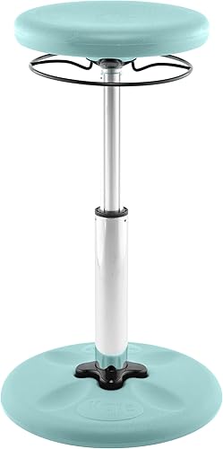 Miniatura 50 de Kore - Silla de altura ajustable, asiento activo para niños, adolescentes: Mejor que una pelota de equilibrio, asientos flexibles para aula. Negro