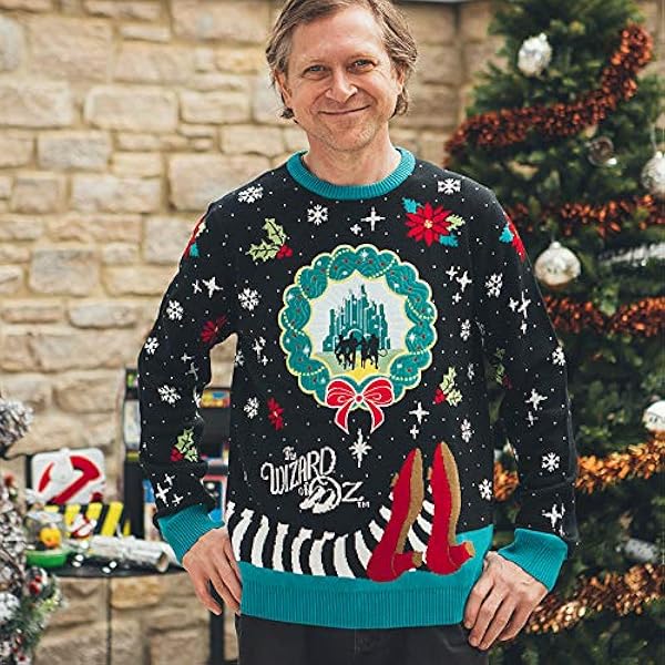 numskull El Mago Jersey Oficial de The Wizard of Oz Punto, Grande, suéter de Navidad Feo Unisex Adulto
