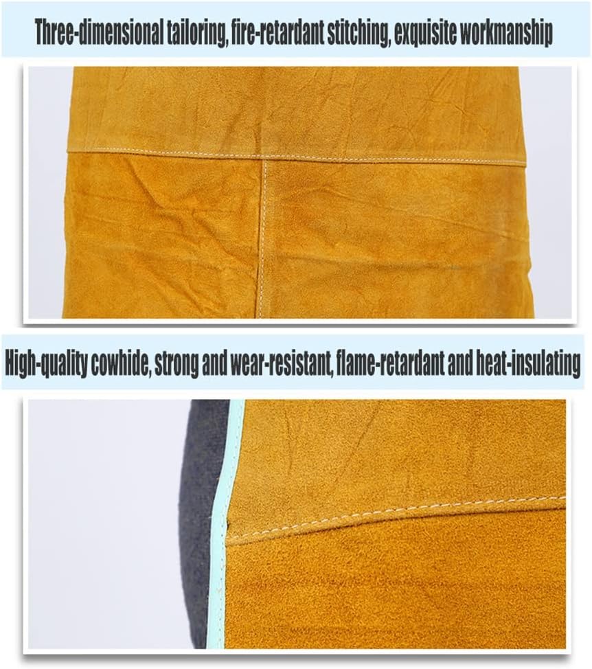 Welding apron Leather Workshop Apron,Flame-retardant Heavy-duty Welding Apron, Safety Clothing Work Apron