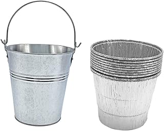 Outanaya Coletor De Gordura Para Churrasco Balde De Gotejamento De Gordura Balde De Gotejamento De Grelha Para Champanhe Balde De Gelo Balde De Óleo Para Churrasco Fumante Balde De Graxa