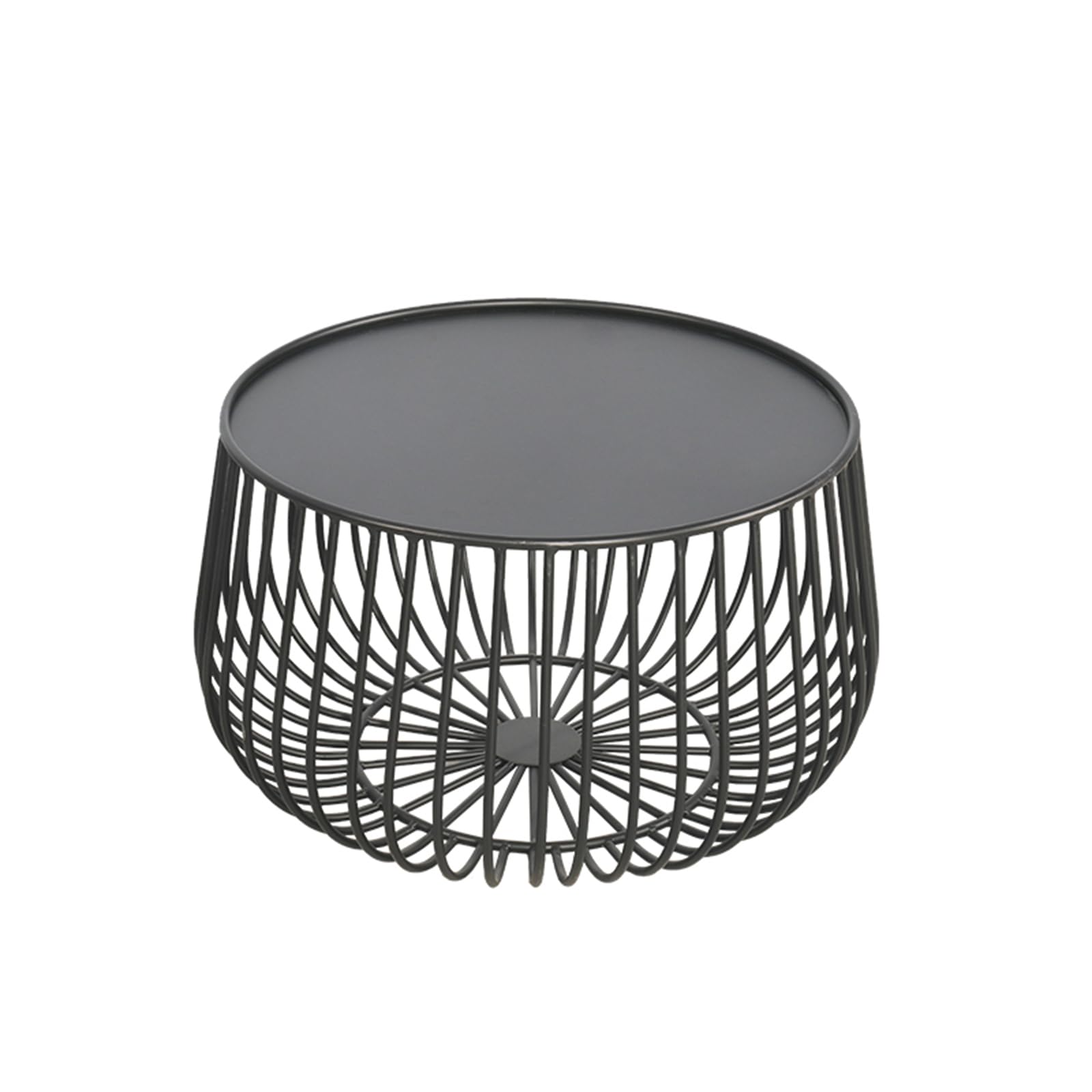 Table basse ronde en fer Mlaea pour en finir avec le désordre du salon