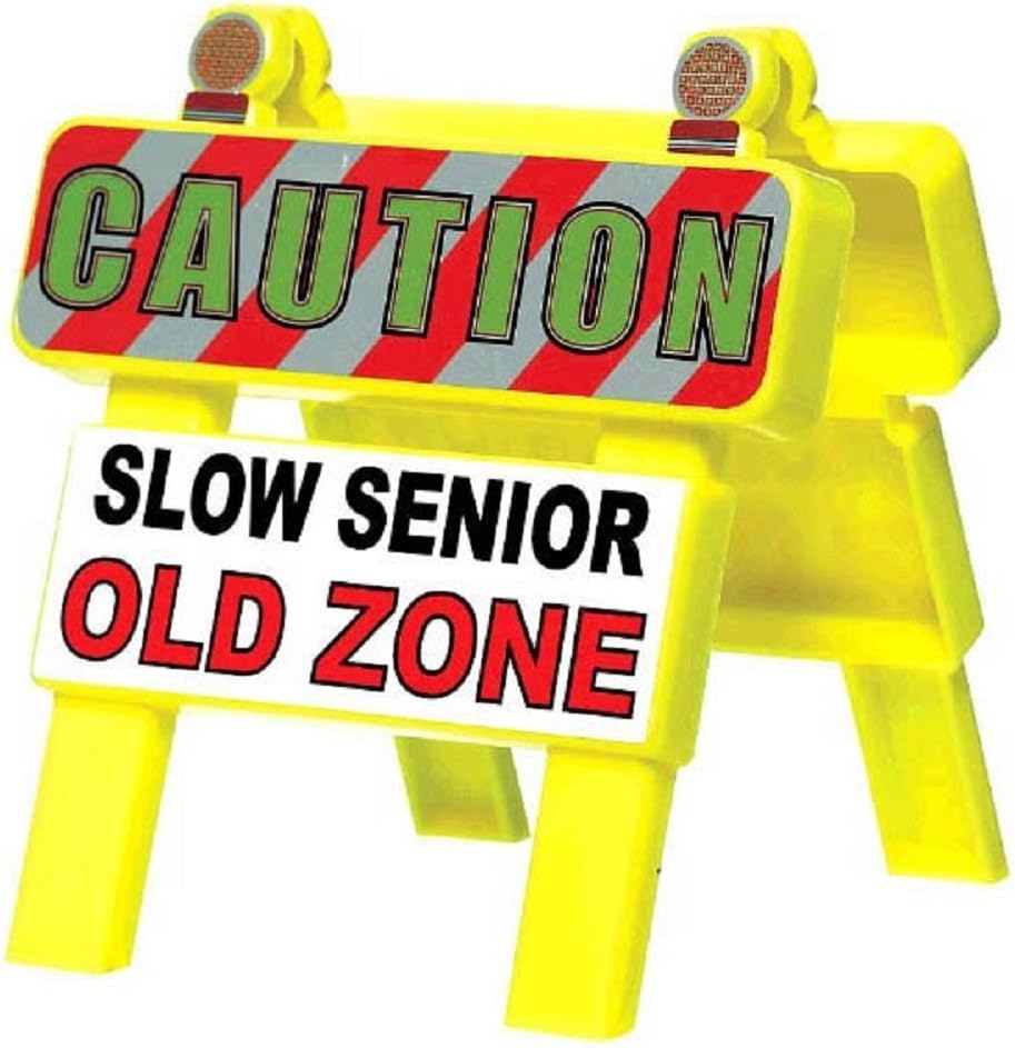Amscan Mini "Old Zone" Barricade, Party Favor, 4 1/4" x 4 1/2", 1 Ct., Yellow