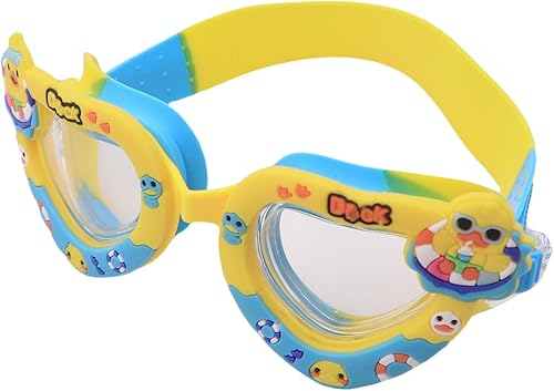 Miniatura 2 de RARITYUS Gafas de natación con patrón de dibujos animados, impermeables, antiniebla, para niños y jóvenes