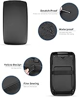 Vista 4 de INTGET para 2026 Subaru Crosstrek/Impreza Accesorios 2024 2025 Funda de Apoyabrazos de Consola Central Tapa de Caja de Apoyabrazos de Cuero Funda