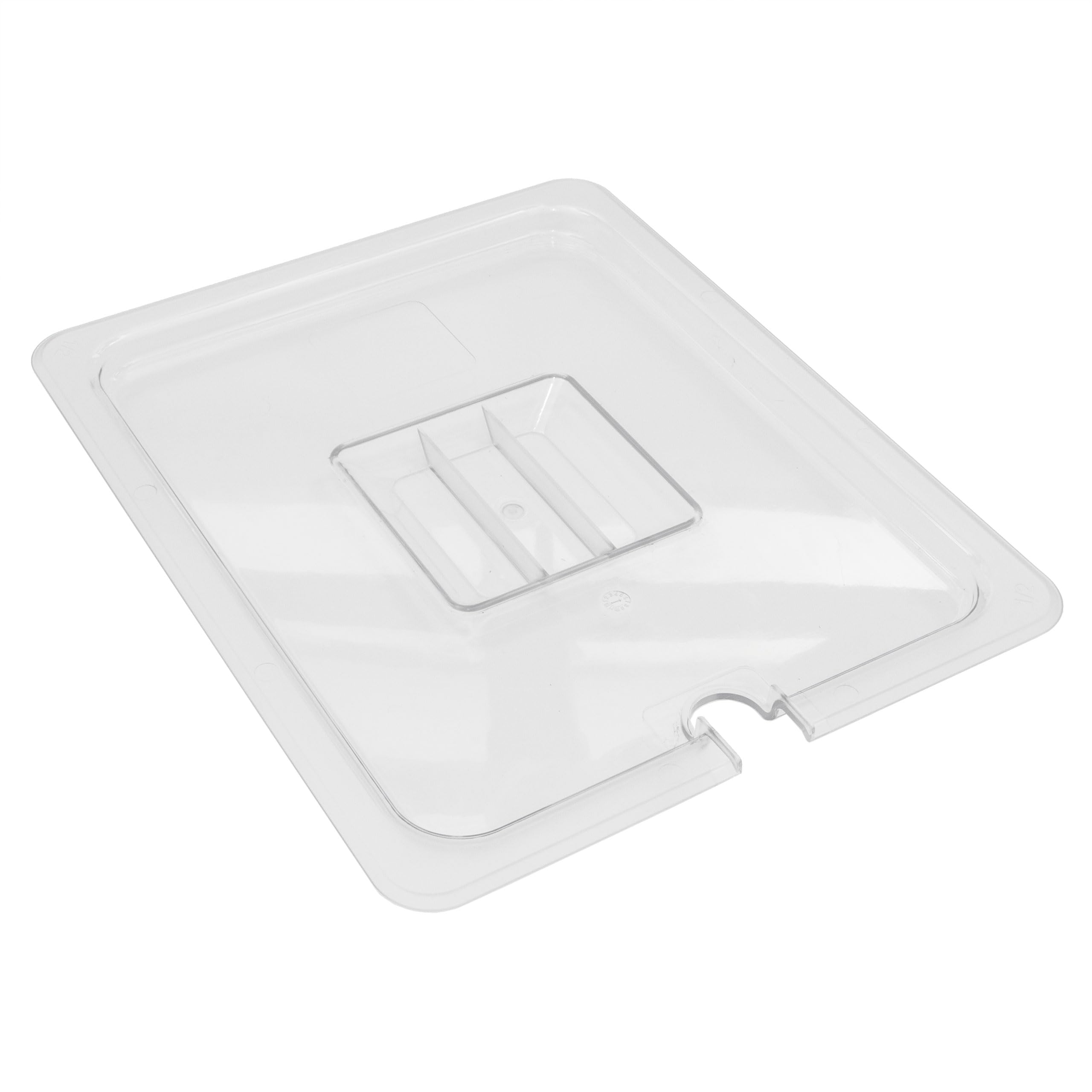6 Stück Polycarbonat Deckel mit Aussparung GN 1/2 Gastronormbehälter GN-Behälter Gastronorm Kunststoff