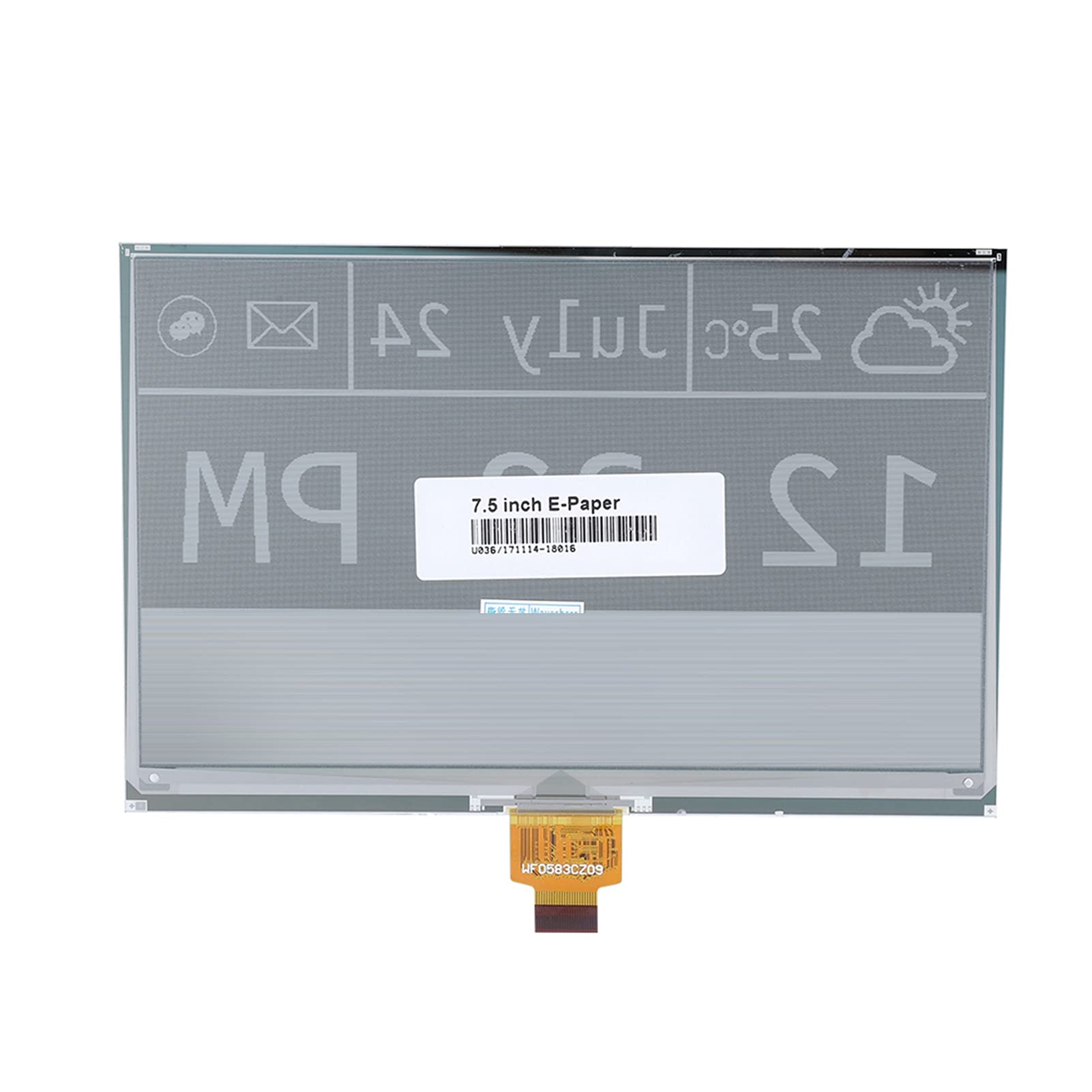 7.5-calowy Wyświetlacz E-Ink Hat Rozdzielczość 640x384 Szerokokątna (> 170 °) Płyta Modułu ze śrubami Zestaw dla 2B/3B/3B +/Zero/Zero W Interfejs SPI, 3.3V