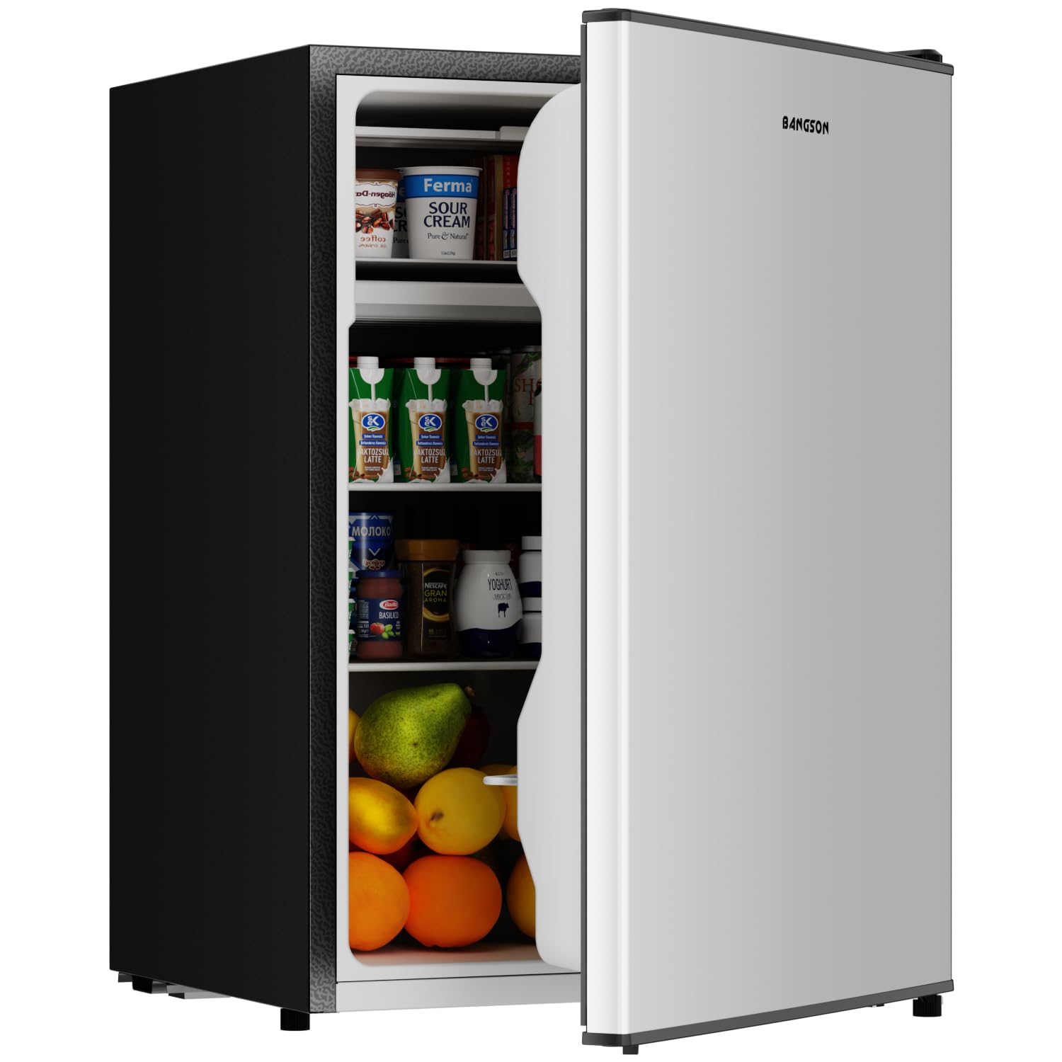 Bangson 2.6 cu ft Compact Freezer Silver