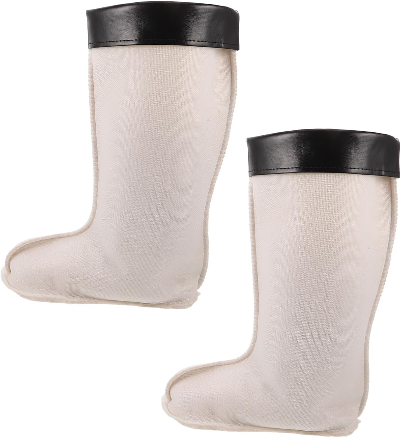 Homoyoyo Plush Thermal Boot Liners for Rain Boots Size 43 38cm White | Thick Inner Lining, , for Hiking and Winter Shoes, Easy Wear Design, Fits Women and Men