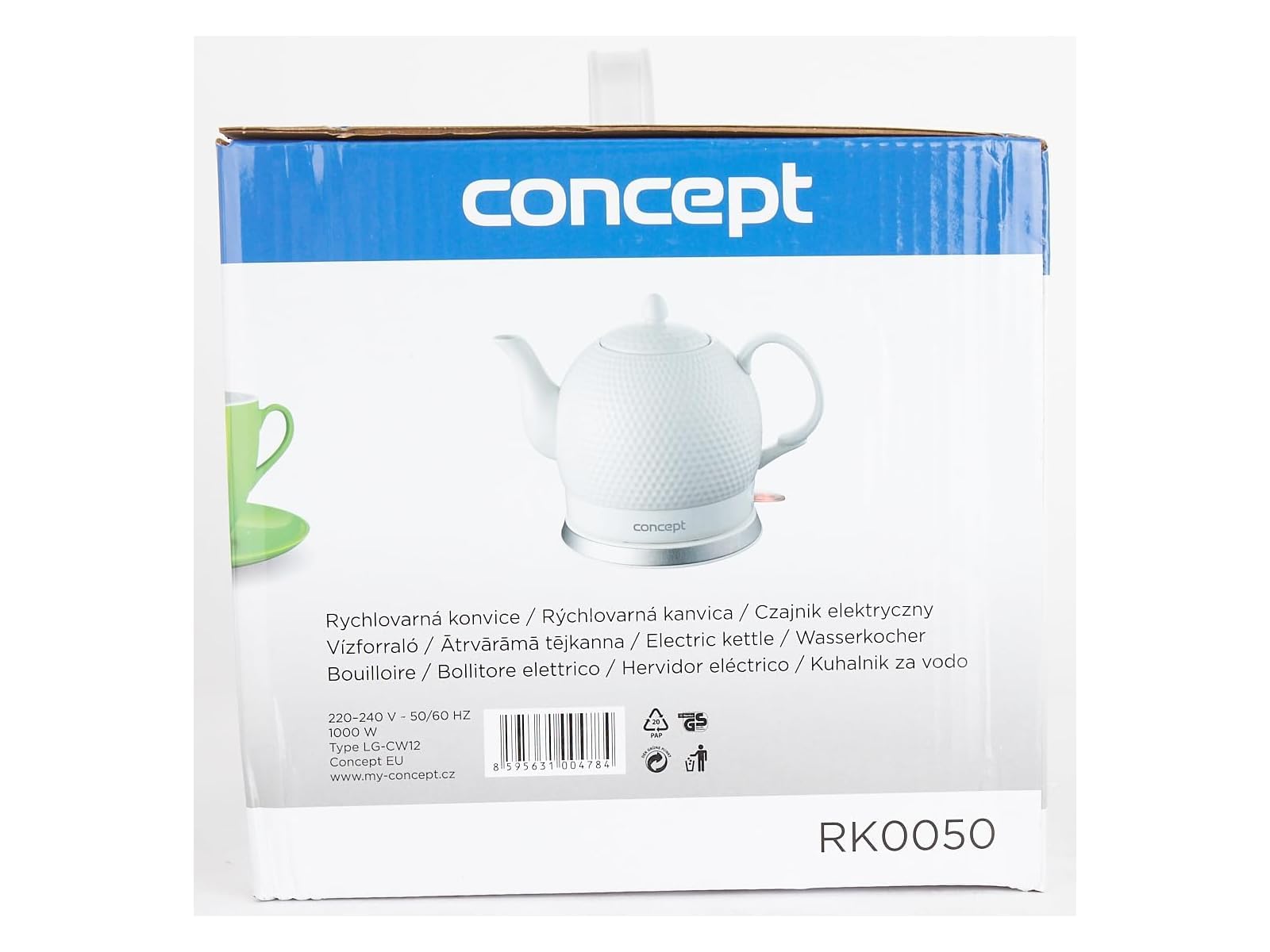 Concept Elettrodomestici Concept Golf RK0050, 1000 W, 4 Cups, Ceramic