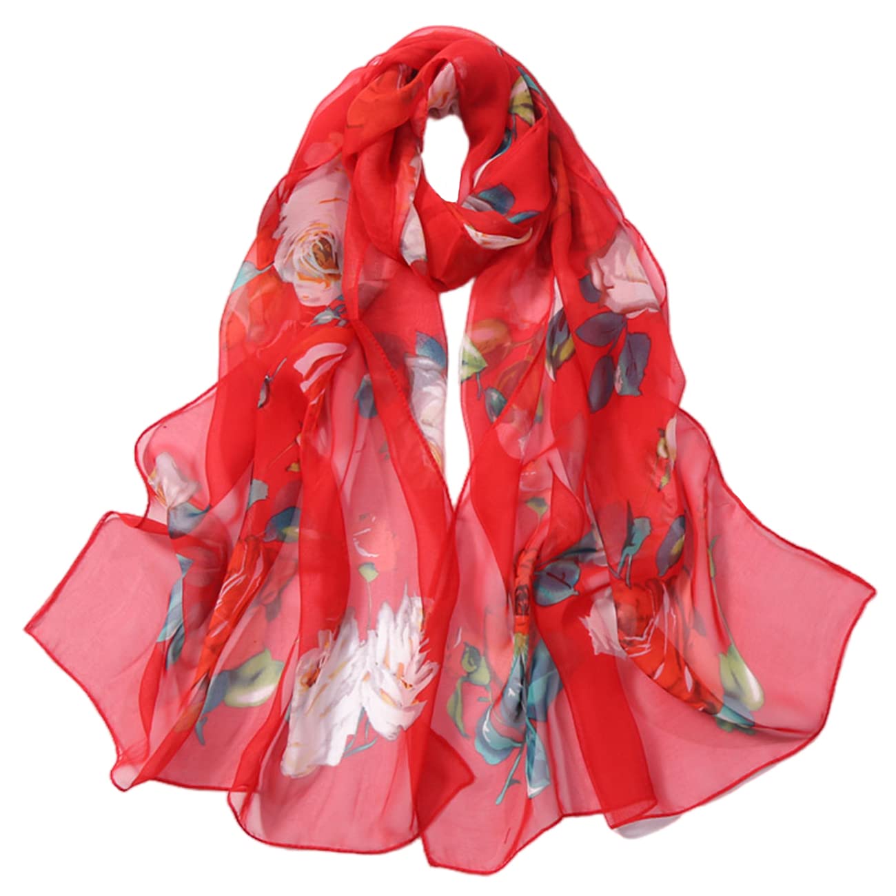 FAIRYGATEChiffon Scarf Women Ladies Scarves Lightweight Clearance Soft Smooth Shawl Wrap Fashion Elegant Scarfs for Women Sale 20A52