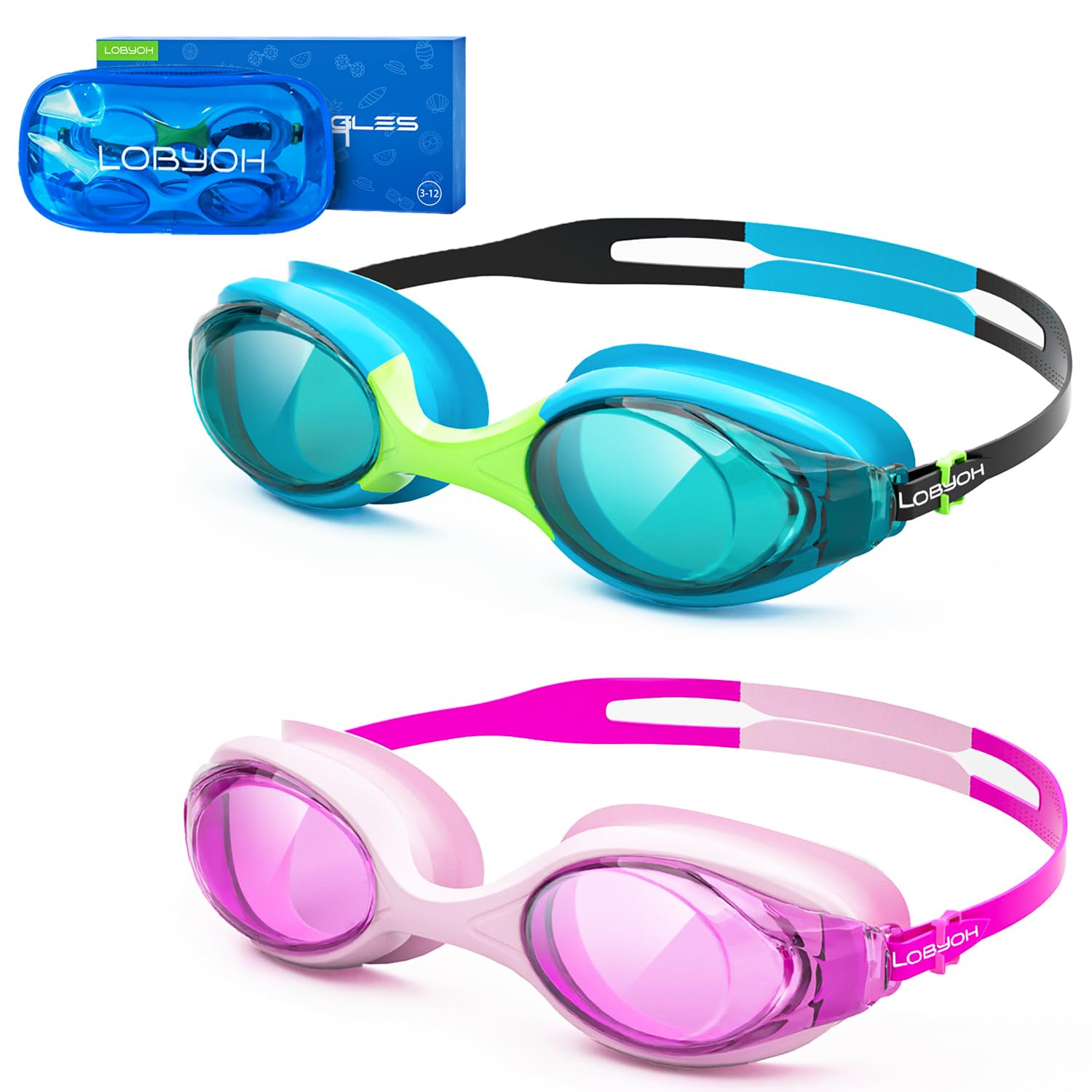 Occhialini Da Nuoto LOVIVER Per Bambini: Antiappannamento, Impermeabili E Con Cinturino Regolabile – Perfetti Per Ragazze E Sport Acquatici
