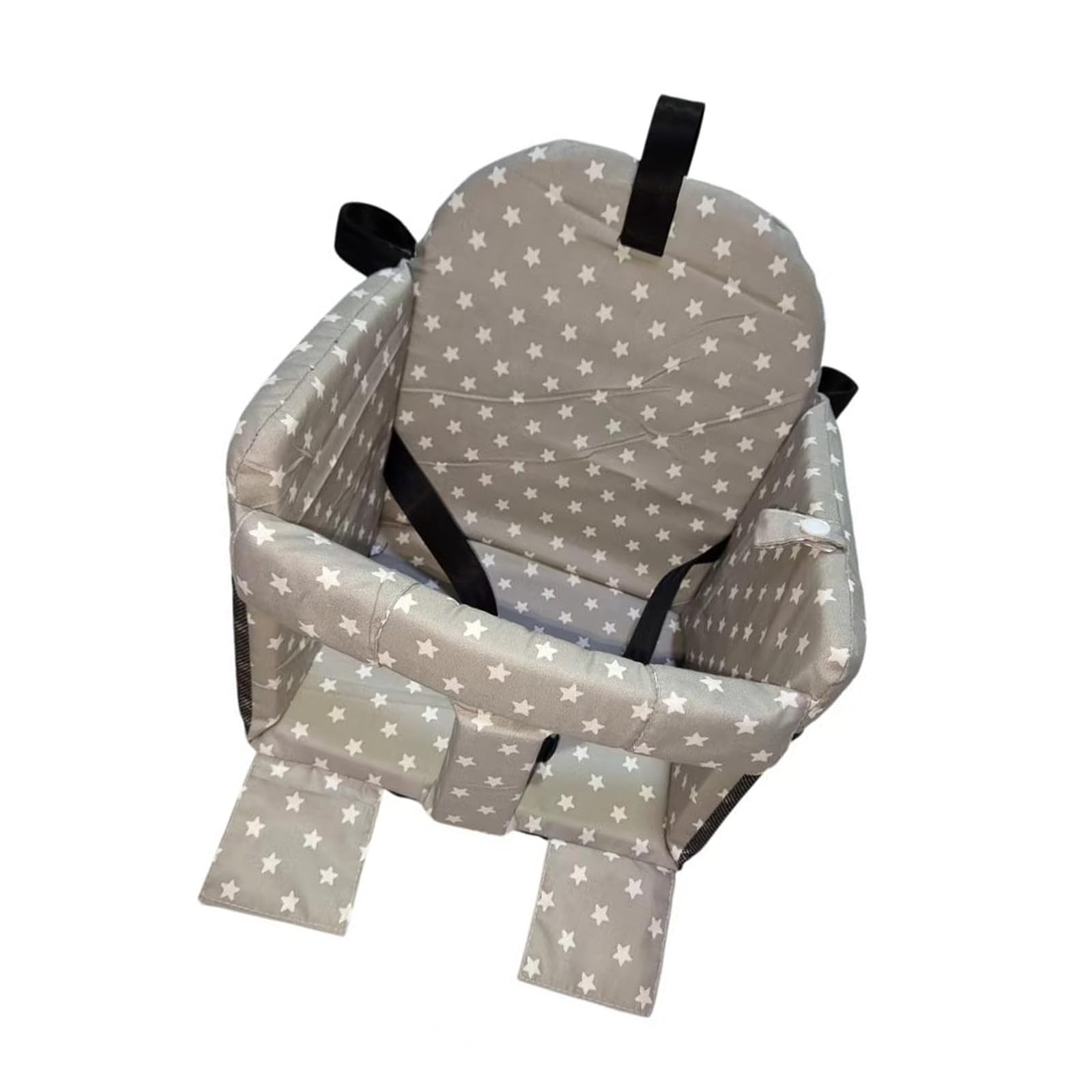 Multipurpose Baby Shopping Cart Cushion with Storage Pockets for Pacifiers Machine Washable Polyester Pad Baby Shopping Cart Cushion