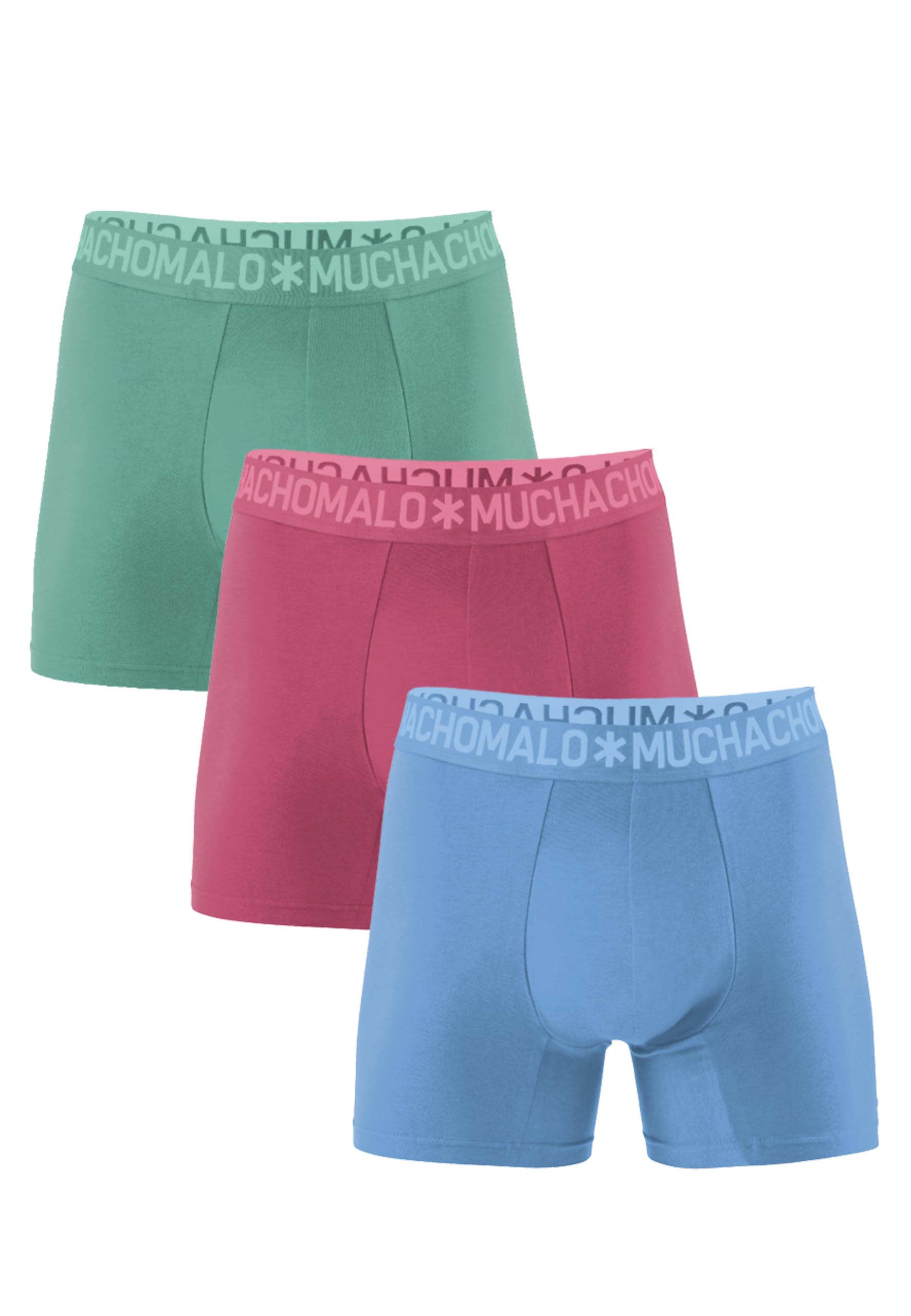 Muchachomalo Slip da uomo, biancheria intima liscia in bambù, confezione da 3 pezzi, boxer lisci e taglio classico per un maggiore comfort con elastico in vita