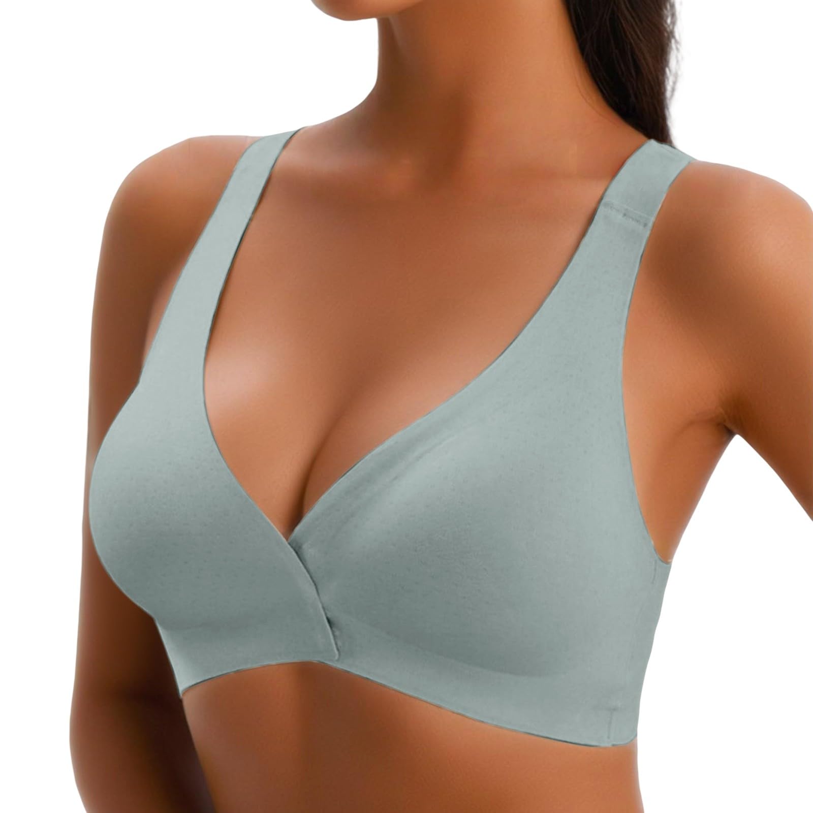 Damen-BHS, Push-Up, gepolstert, UK, kabellos, Nicht verkabelt, nahtlos, ützlift, vollständige Abdeckung, Push-Up-Komfort-BH, Damen-BHS mit niedrigem Rücken