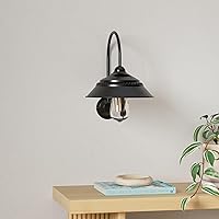 Vista 2 de Luz solar para granero, luz solar de pared para exteriores con 3 modos de iluminación y sensor de movimiento, luz impermeable estilo granja