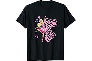 Barbie Ballet Dreams with Cute Ballerina Graphic Tee for Girls