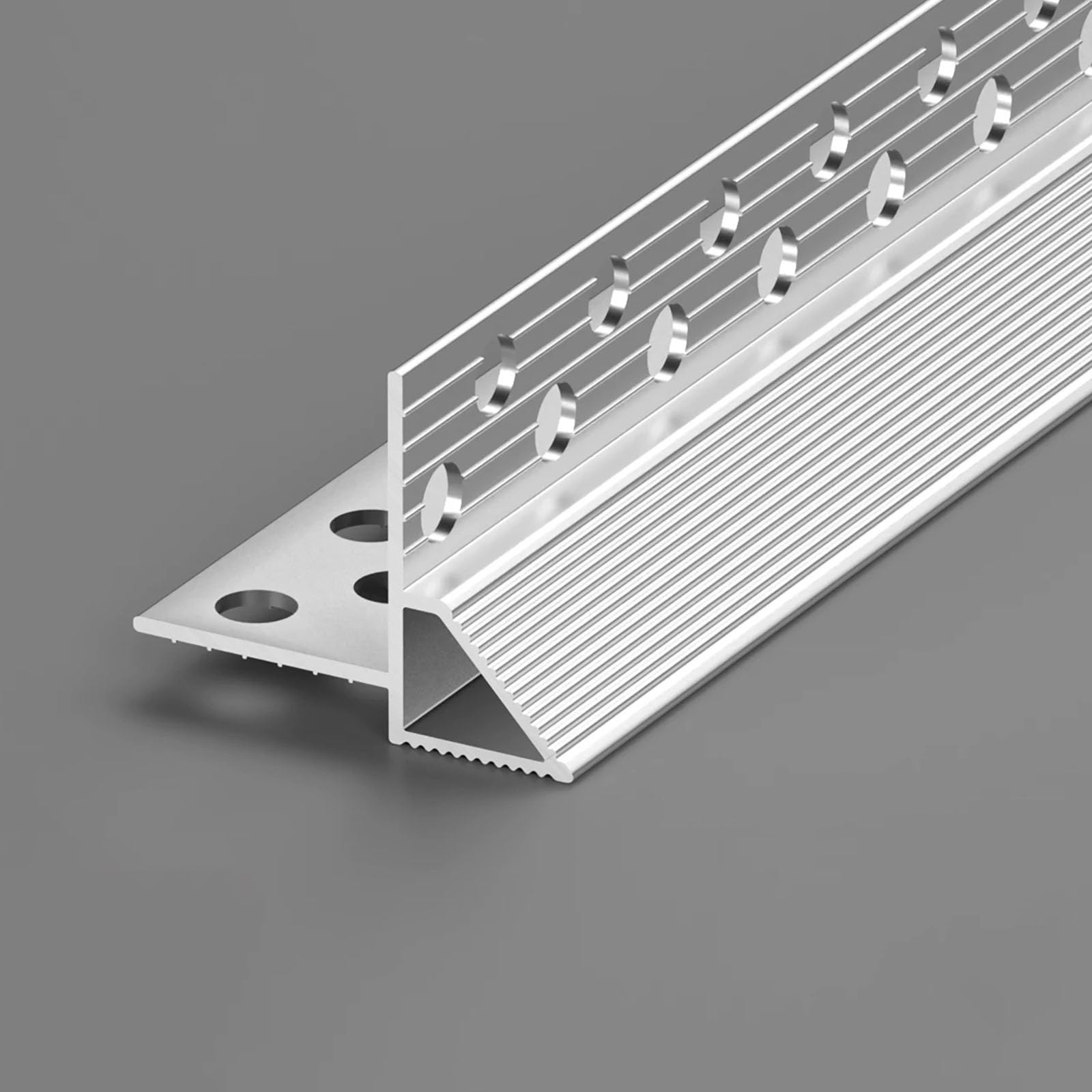Tropfkante Außen-Aluminium-Dach-Tropfkantenprofil, Eaves-Unterseite Wasserführungsleiste, Balkon- und Fenster-Regenabweiser-System, einfach zu installieren