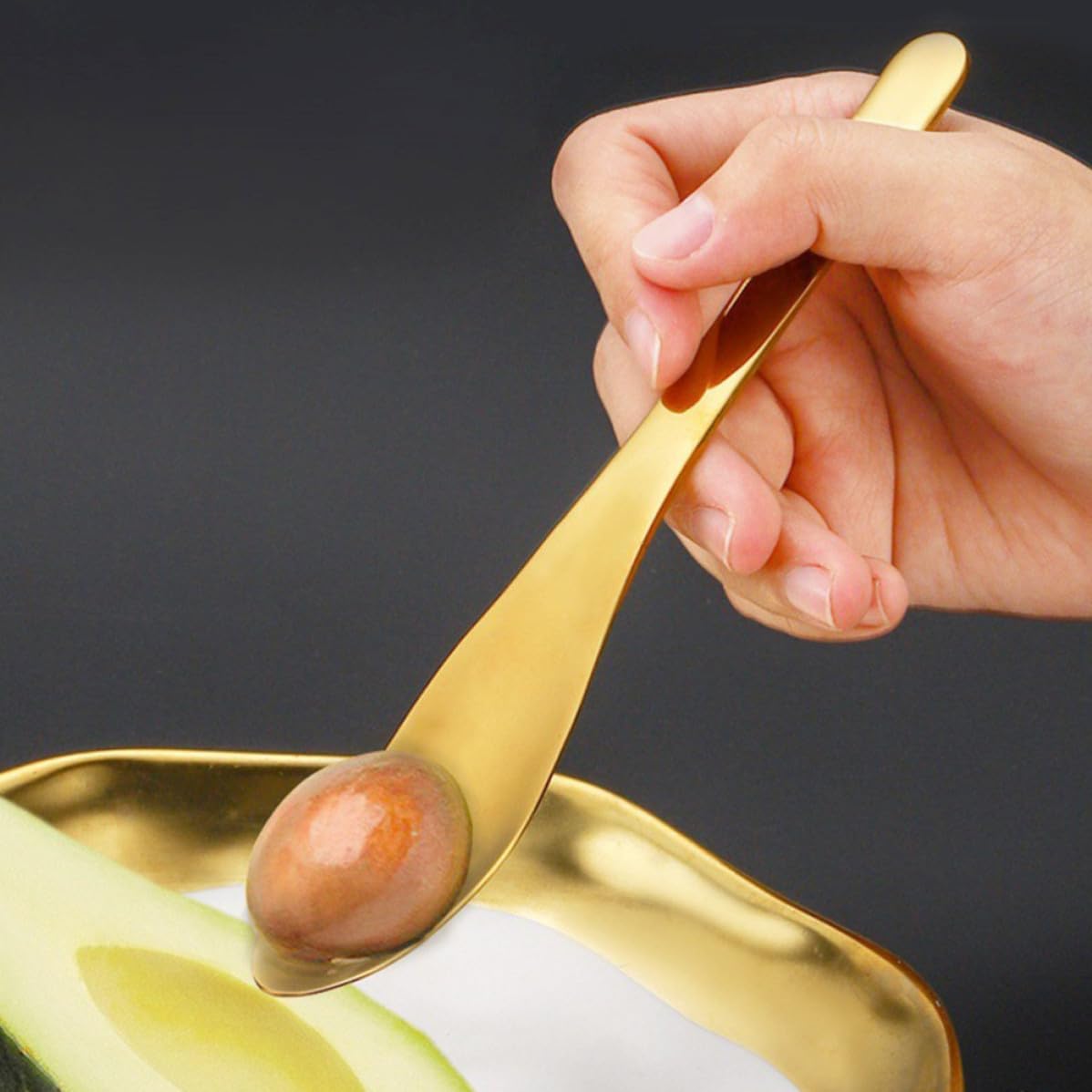 2pcs Stainless Steel Dessert Spoon Set for Coffee and Tea Mixing