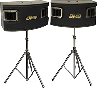 Vista 1 de BMB csv-450500W 10 de 3Vías de altavoces Bass reflex Par con 2Heavy DutyTrípode Stands Bundle