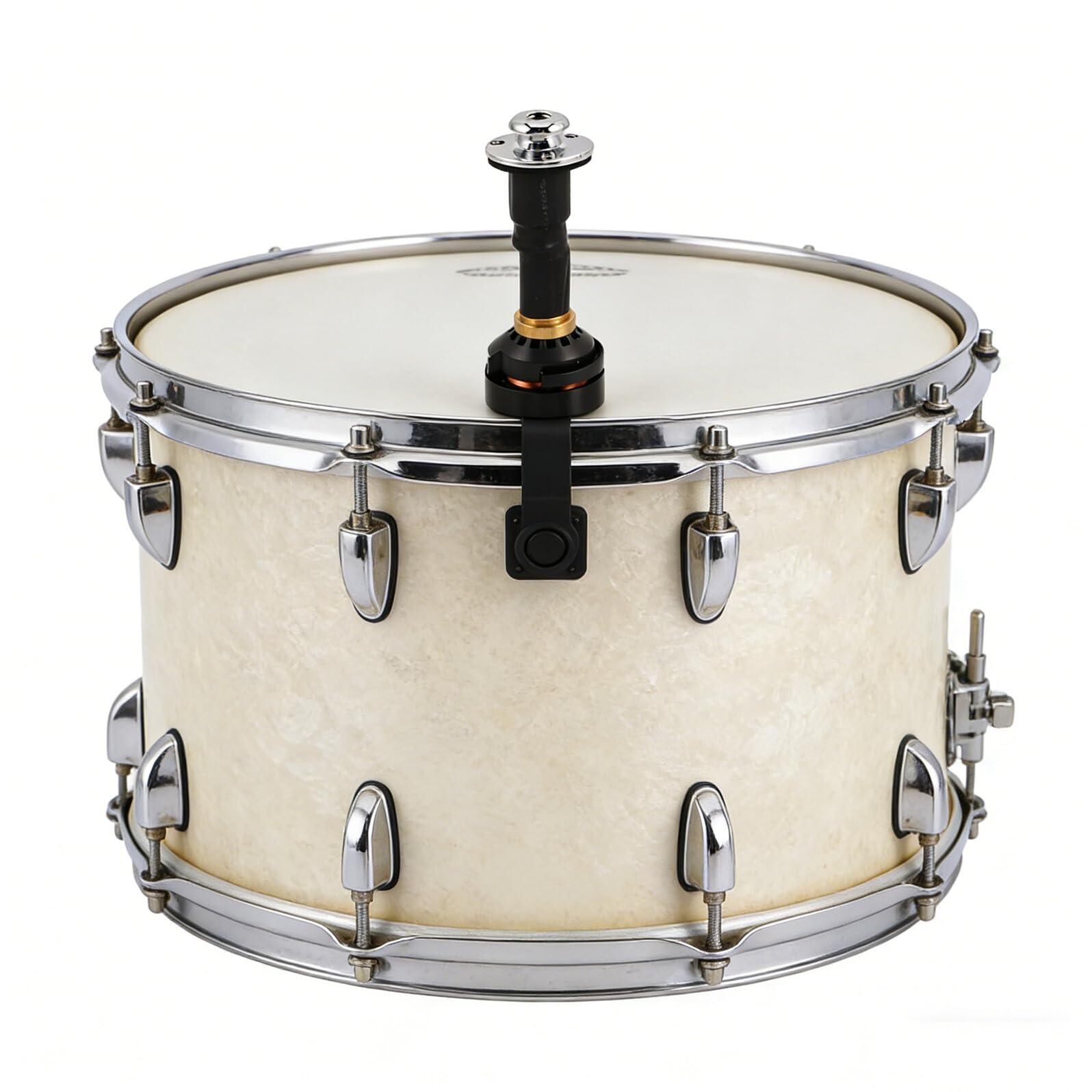 Tonabnehmer für Cajon Djembe Kabelloser Metall Audioverstärker 8,6cm Schlagzeug Klangverstärker für Afrikanische Percussion und Live Auftritte
