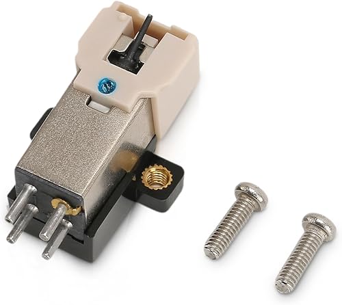 Lápiz óptico de cartucho magnético, cabezal magnético móvil con sonido estéreo MM para tocadiscos, ABS profesional electromagnético reproductor de