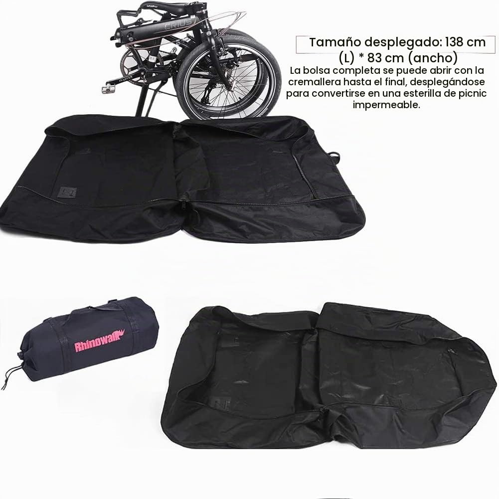Bolsa Bicicleta Plegable，Bolsa Transporte Bicicleta Plegable 20 Pulgadas Engrosamiento Impermeable Bolsa De Almacenamien Bolsa Plegable Viaje Para Viajes AéReos