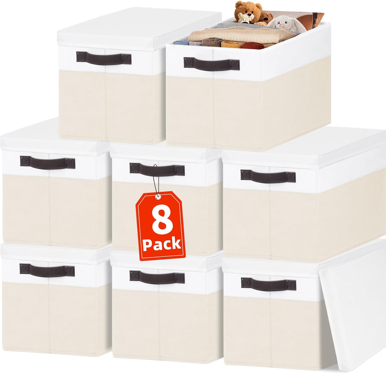 Large Closet Organizer Bins with Lids Nursery Storage Shelves