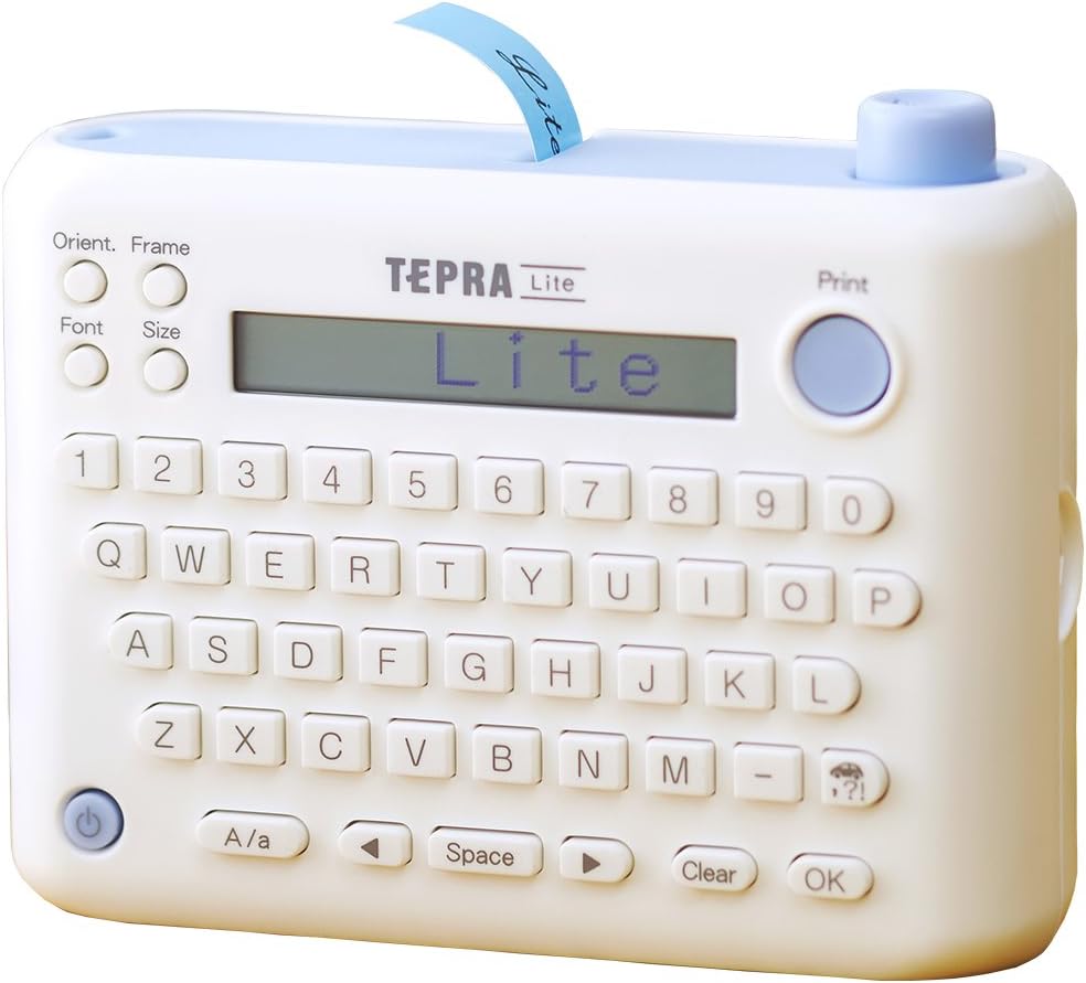 KING JIM Washi Tape Label Printer, TEPRA Lite, LR5E; English Edition