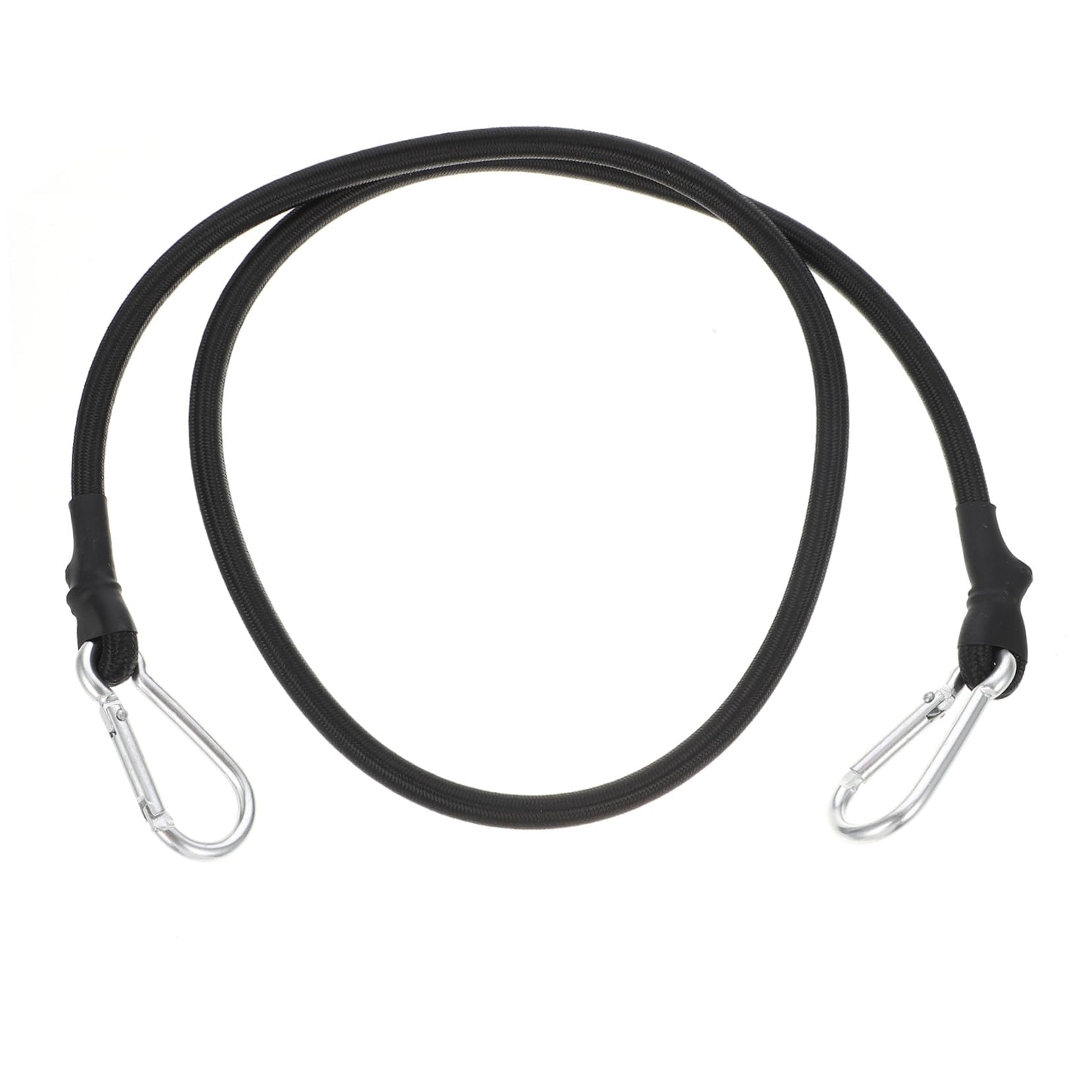 BESPORTBLE 6pezzi Cinghia Elastica con Gancio per Bagagli da Bicicletta Corda Elastica Nera Resistente Cinghie Elastiche con Gancio per Fissaggio Merci