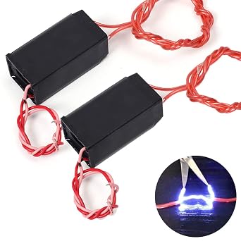 Icstation DC 6V-12V to 80KV High Voltage Generator Transformer Boost Inverter Module 15mm Arc Pack of 2