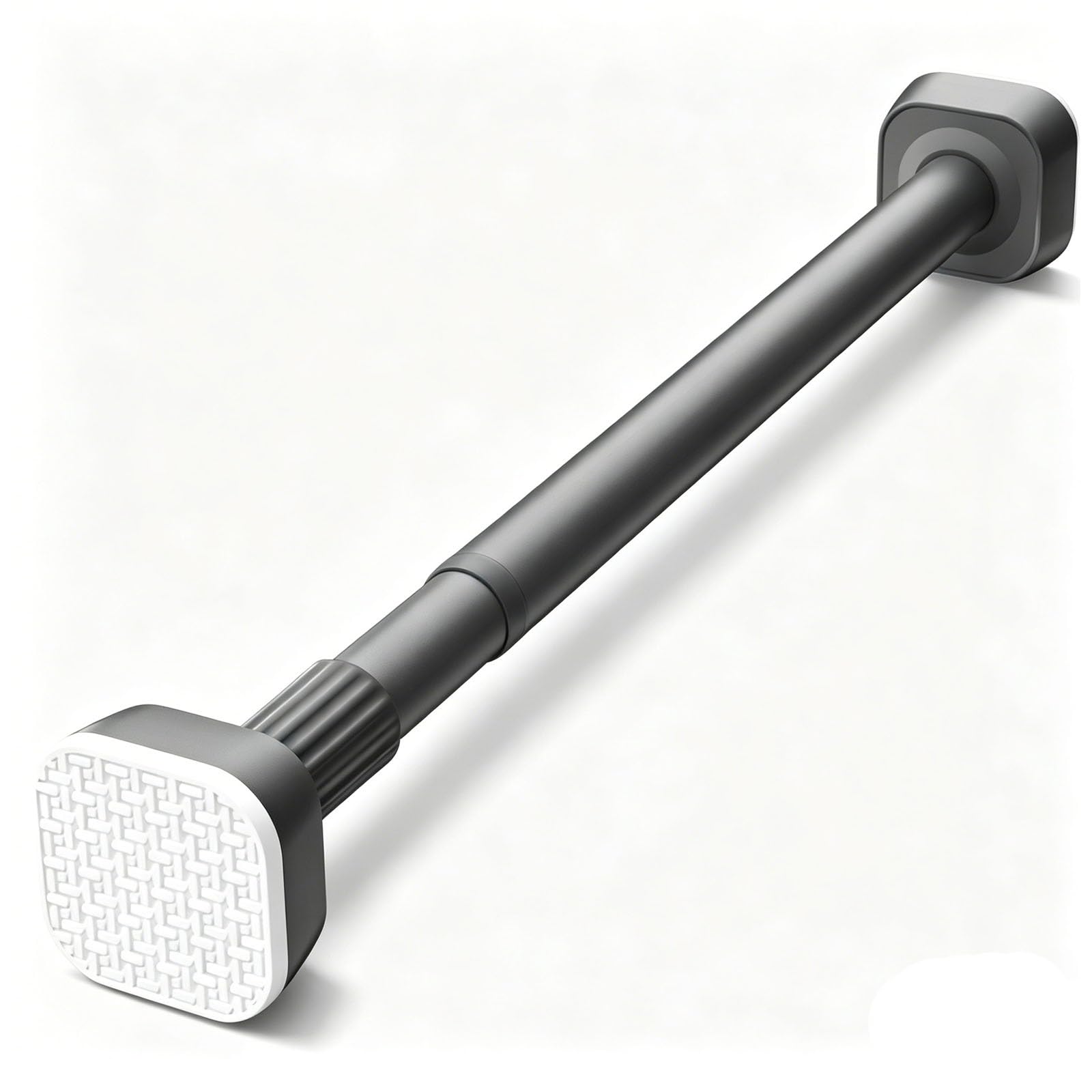 Closet Rods for Hanging Clothes, Spring Tension Curtain Rod, Easy to Install Without Drilling, for Shower, Window, Closet, Cabinet(Grey,150-220cm/59-87in)