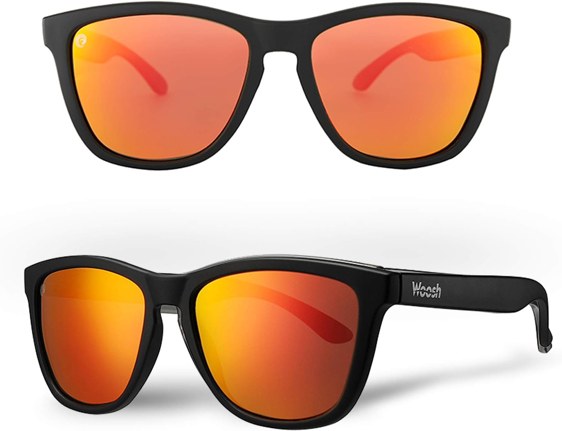 WooshPolarized Lightweight Sunglasses for Men and Women -Unisex Sunnies for Fishing Beach Running Sports and Outdoors