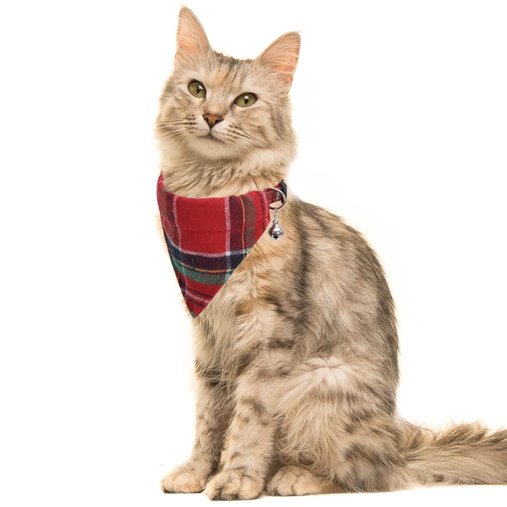 Weihnachts-Halsband Für Katzen Mit Fliege & Glöckchen – Verstellbar Und Sicher