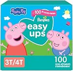 Pampers Easy Ups Training Underwear Peppa Pig Size 5 3T-4T, 100 Count