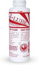 J-Lube Powder Lubricant | Easy-Mix Formula, Non-Irritating & Mess-Free | 10oz Bottle Makes 6-8 Gallons | Trusted for Veterinary & Obstetrical Use | Safe, Smooth & Easy to Clean | Red White