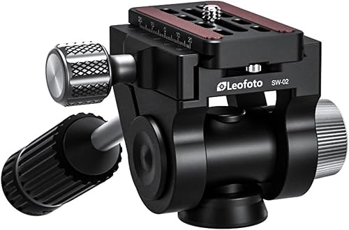 Miniatura 5 de Leofoto SW-02 - Cabezal de trípode de giro e inclinación ARCA  RRS compatible con placa QR de 2756in ideal para alcance de detección