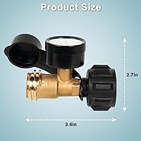 Vista 6 de SHINESTAR Medidor universal de tanque de propano para tanques LP de 5 a 20 libras Indicador de nivel de gas para parrilla, calentador