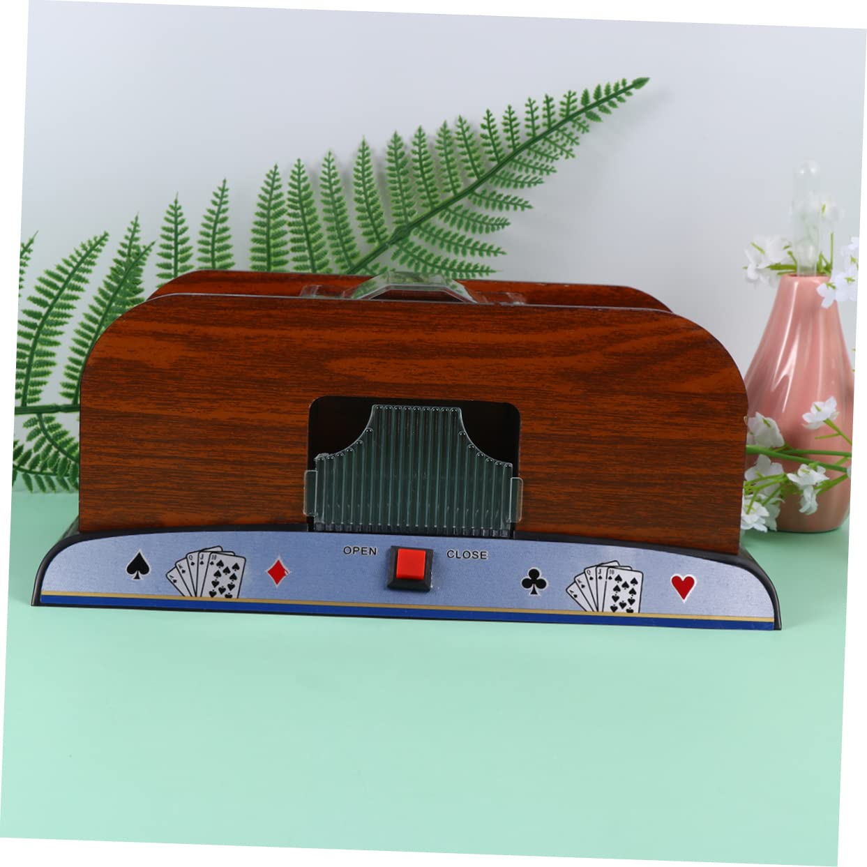 Abaodam Mélangeur Automatique de Cartes à Jouer 1 Pièce Électrique Noir
