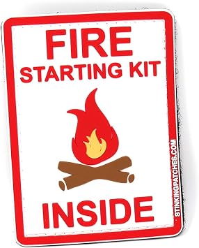 Fire Starting Kit Inside PVC Tactical Patch | Perfect for Your Survival Kit!