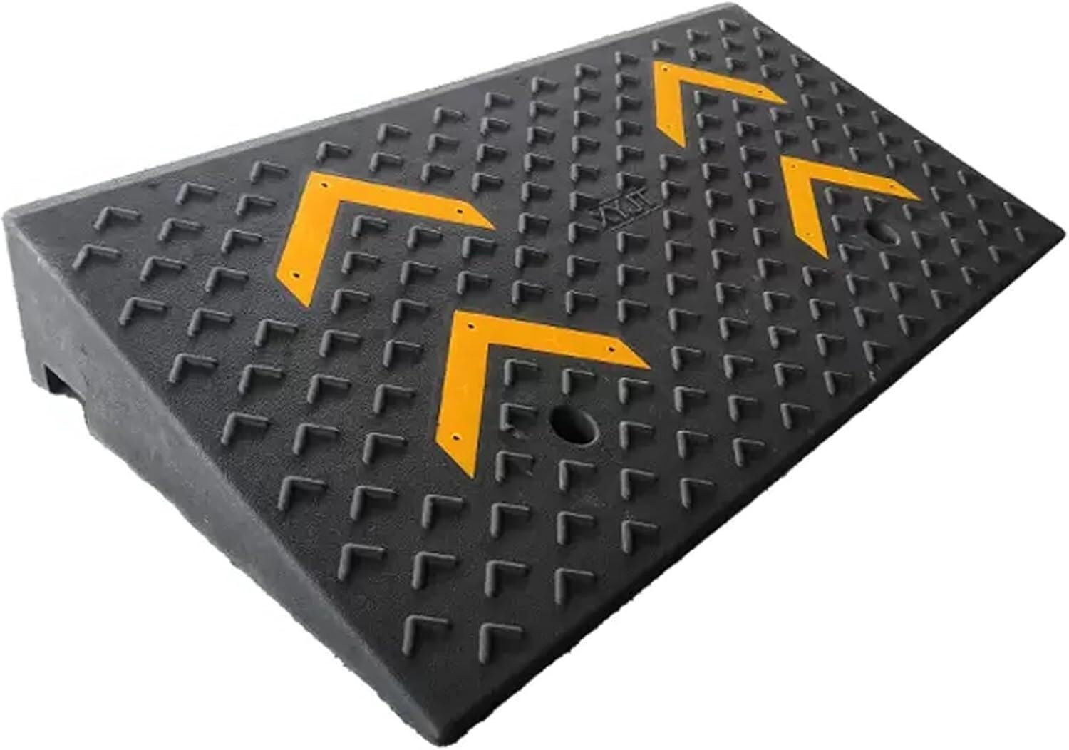 Kanduo Rampa podjazdowa Gumowa rampa krawężnikowa, przenośna, lekka rampa wjazdowa dla pojazdów, mata progowa na chodniki, podjazdy, garaże(100x50x12cm (39x20x4.7 inch))