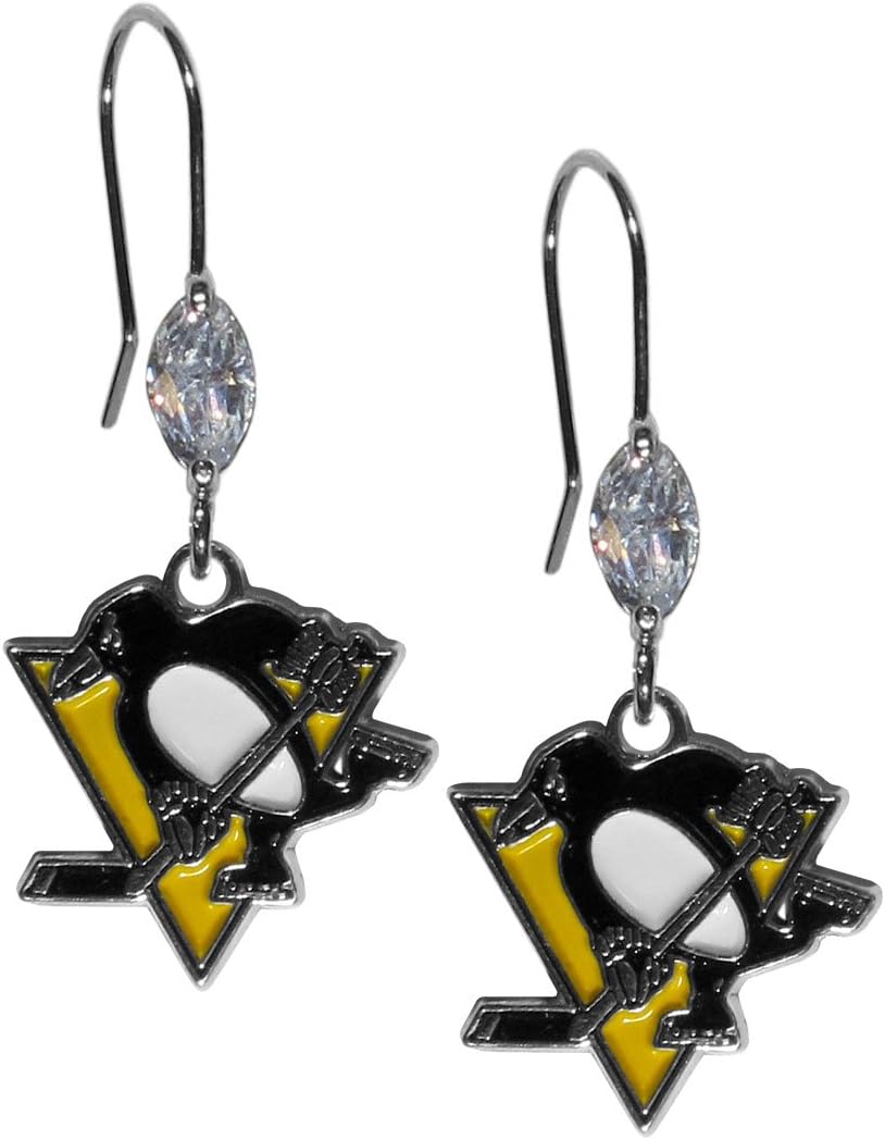 Siskiyou Sports NHL Crystal Dangle Earrings