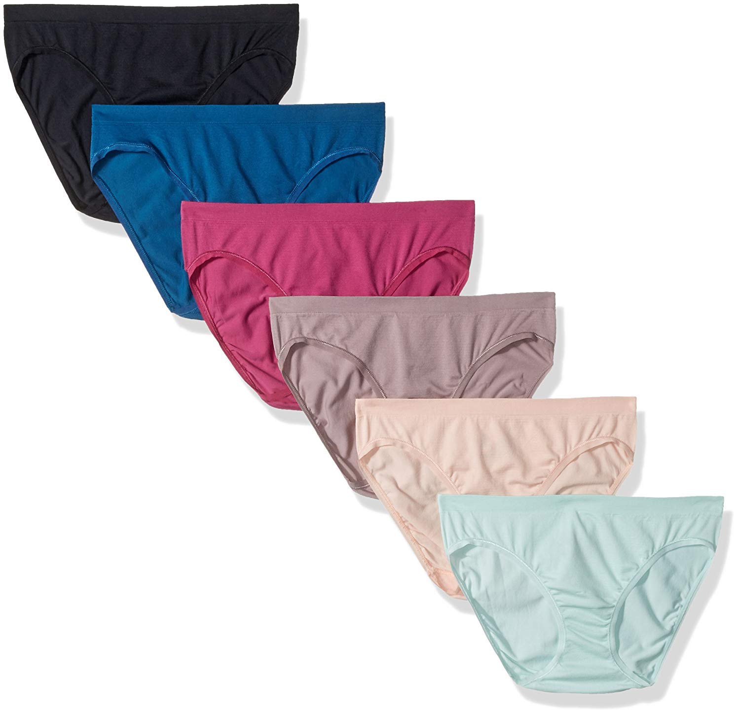 Bikini Fruit Of The Loom 360 Stretch Seamless, Confezione Da 6, Da