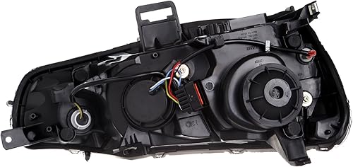 Miniatura 4 de SCITOO Faros delanteros para Mitsubishi Lancer 2008-2017, carcasa negra, reflector, lente transparente, lado del conductor y del pasajero