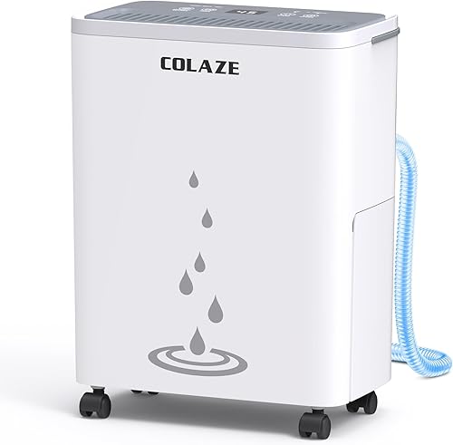 Deshumidificador para el hogar - Deshumidificador de 30 pintas con manguera de drenaje de hasta 2500 pies cuadrados de cobertura - Ideal para sótano