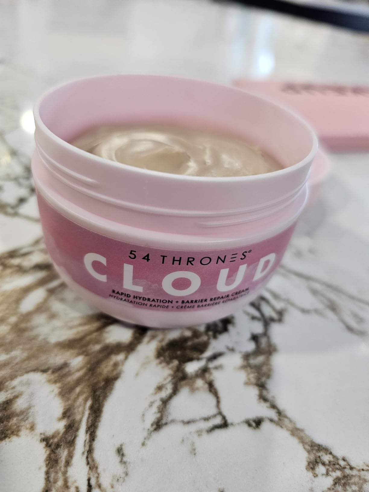 54 Thrones Barrier Repair Cloud Cream, Ultimate Hydrating Skin Care, Hydrating Peptide Moisturizer, Active Skin Repair Cream, Active Repair, Ghanaian Coconut + Moroccan Almond