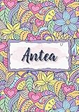 Photo Gallery antea: taccuino a5 | nome personalizzato antea | regalo di compleanno per moglie, mamma, sorella, figlia | design: floreale | 120 pagine a righe, piccolo formato a5 (14.8 x 21 cm) Photo Gallery antea: taccuino a5 | nome personalizzato antea | regalo di compleanno per moglie, mamma, sorella, figlia | design: floreale | 120 pagine a righe, piccolo formato a5 (14.8 x 21 cm)