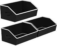 Vista 17 de Contenedores de almacenamiento cúbicos - Paquete de 6 contenedores trapezoidales de almacenamiento, organizadores de armario y almacenamiento