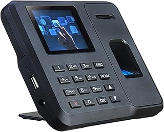 Time CLock, TM1800 Fingerprint Time Attendance Machine Smart Fingerprint Time Attendance Machine Punch Card Machine Biometric Time Clock P2P Cloud Service Fingerprint Time Attendance